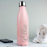 Personalised Pink Metal Insulated Drinks Bottle Personalised Pink Metal Insulated Drinks Bottle PMC poppystop.com
