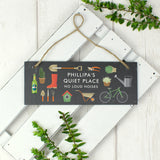 Personalised Garden Printed Hanging Slate Plaque-PMC-Poppy Stop