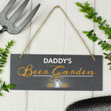 Personalised "Beer Garden" Printed Hanging Slate Plaque-PMC-Poppy Stop