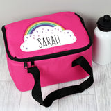 Personalised Rainbow Pink Lunch Bag Personalised Rainbow Pink Lunch Bag PMC poppystop.com