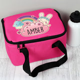 Personalised Cute Bunny Pink Lunch Bag Personalised Cute Bunny Pink Lunch Bag PMC poppystop.com