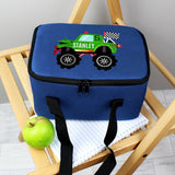 Personalised Monster Truck Blue Lunch Bag Personalised Monster Truck Blue Lunch Bag PMC poppystop.com