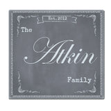 Personalised Family Glass Chopping Board/Workshop Saver