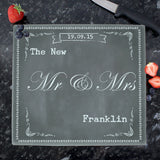 Personalised Family Glass Chopping Board/Workshop Saver