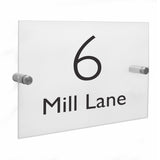 Personalised Modern Acrylic House Sign