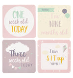 Baby Milestone Cards - Pink-Poppy Stop-Poppy Stop