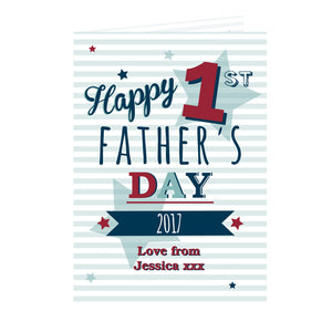 Personalised 1st Father's Day Card-PMC-Poppy Stop