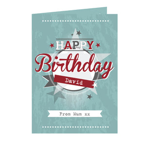 Personalised Retro Themed Card-PMC-Poppy Stop