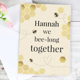 Personalised We Bee-Long Together Card-Poppy Stop-Poppy Stop