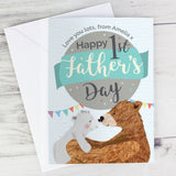 Personalised 1st Father's Day Daddy Bear Card-PMC-Poppy Stop