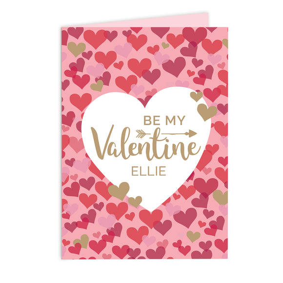 Personalised Valentine's Day Confetti Hearts Card-Poppy Stop-Poppy Stop