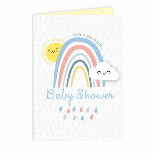 Personalised Baby Shower and New Baby Card-PMC-Poppy Stop