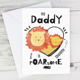 Personalised Roarsome Fathers Day Card-PMC-Poppy Stop