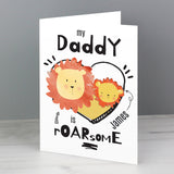 Personalised Roarsome Fathers Day Card-PMC-Poppy Stop