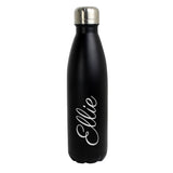 Personalised Black Metal Insulated Drinks Bottle Personalised Black Metal Insulated Drinks Bottle PMC poppystop.com