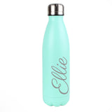 Personalised Mint Green Metal Insulated Drinks Bottle Personalised Mint Green Metal Insulated Drinks Bottle PMC poppystop.com