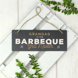 Personalised "Barbeque Grill Master" Printed Hanging Slate Plaque-PMC-Poppy Stop