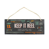 Personalised "Keep It Reel" Printed Hanging Slate Plaque-PMC-Poppy Stop
