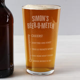 Personalised Beer-o-Meter Pint Glass-PMC-Poppy Stop