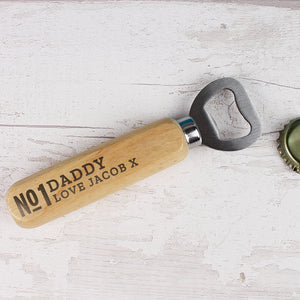 Personalised No.1 Wooden Bottle Opener-PMC-Poppy Stop