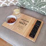 Personalised Reserved For Wooden Sofa Tray-PMC-Poppy Stop