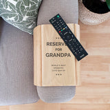Personalised Reserved For Wooden Sofa Tray-PMC-Poppy Stop