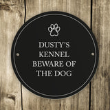 Personalised Paw Prints Pet Sign