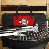 Personalised Stamp Stainless Steel BBQ Kit-PMC-Poppy Stop