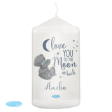Personalised Me to You 'Love You to the Moon and Back' Pillar Candle-Poppy Stop-Poppy Stop