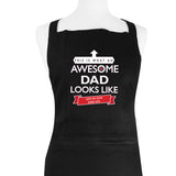 Personalised 'This is What an Awesome... Looks Like' Black Apron-PMC-Poppy Stop