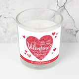 Personalised Valentine's Day Confetti Hearts Scented Jar Candle-Poppy Stop-Poppy Stop