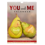 Personalised A4 Couple You And Me Calendar-Poppy Stop-Poppy Stop