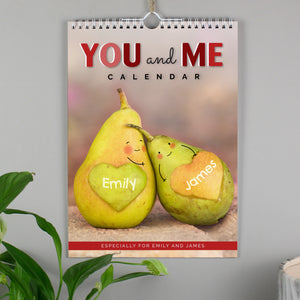 Personalised A4 Couple You And Me Calendar-Poppy Stop-Poppy Stop