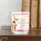 Personalised Boofle Flowers Scented Jar Candle-Poppy Stop-Poppy Stop