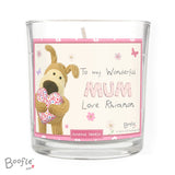 Personalised Boofle Flowers Scented Jar Candle-Poppy Stop-Poppy Stop
