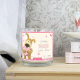 Personalised Boofle Flowers Scented Jar Candle-Poppy Stop-Poppy Stop