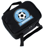Personalised Sky Blue Football Fan Lunch Bag Personalised Sky Blue Football Fan Lunch Bag PMC poppystop.com