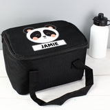 Personalised Panda Black Lunch Bag Personalised Panda Black Lunch Bag PMC poppystop.com
