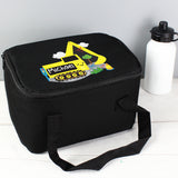 Personalised Digger Black Lunch Bag Personalised Digger Black Lunch Bag PMC poppystop.com
