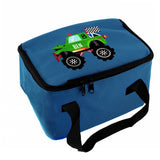 Personalised Monster Truck Blue Lunch Bag Personalised Monster Truck Blue Lunch Bag poppystop.com PMC