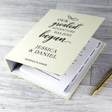 Personalised Our Greatest Adventure Wedding Planner-Poppy Stop-Poppy Stop