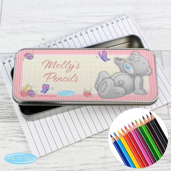 Personalised Me to You Pencil Tin with Pencils