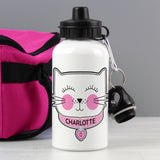 Personalised Cute Cat Drinks Bottle PMC Personalised Cute Cat Drinks Bottle poppystop.com