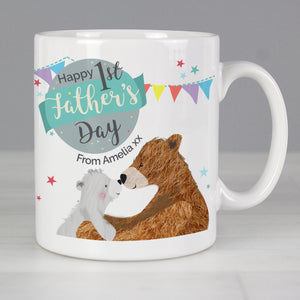 Personalised 1st Father's Day Daddy Bear Mug-PMC-Poppy Stop