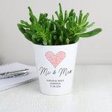 Personalised Heart Plant Pot