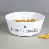 Personalised Name Only Plastic Bowl