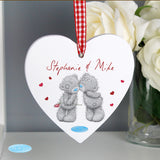 Personalised Me to You Couples Wooden Heart Decoration-Poppy Stop-Poppy Stop