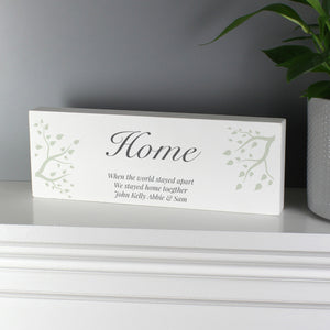 Personalised Decorative Block Sign - Branches