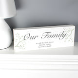 Personalised Decorative Block Sign - Branches